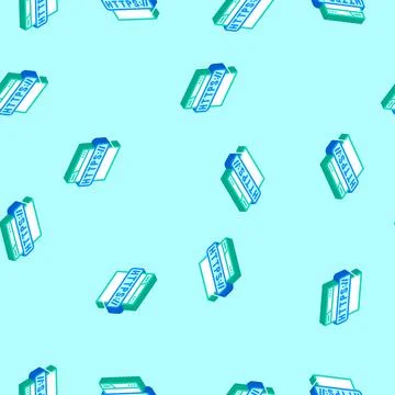 Https seo isometric icon seamless pattern Illustration