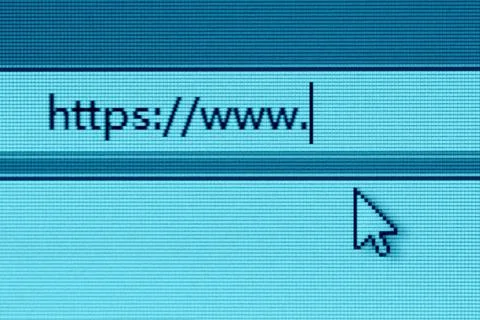 Https www closeup of secure website on computer screen Copyright: xZoonar.... Stock Photos