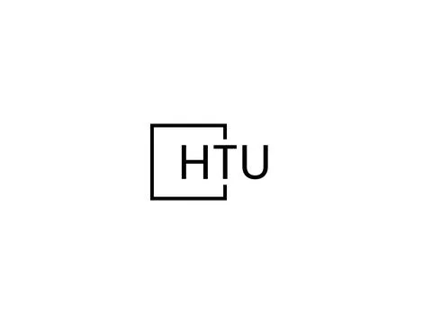 HTU letter initial logo design vector illustration Stock Illustration