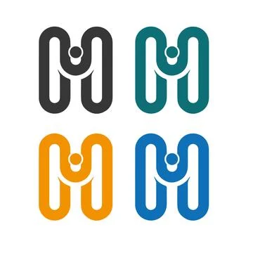 HU Letter logo design creative modern logo design Stock Illustration