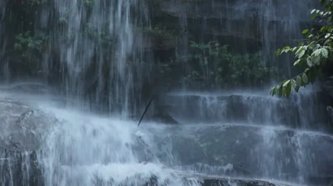 Huai Phai waterfall Stock Footage 46245236