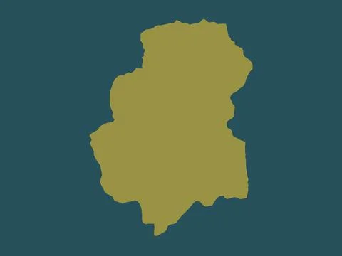 Huambo, Angola. Solid color shape Stockillustratie