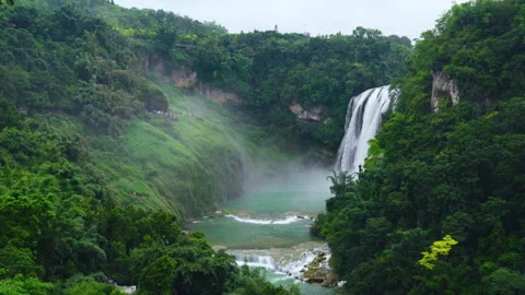 Huangguoshu Waterfall Stock Footage 341731006