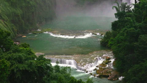 Huangguoshu Waterfall Stock Footage 341731071