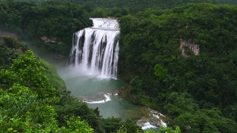Huangguoshu Waterfall Stock Footage 341736161