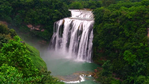 Huangguoshu Waterfall Stock Footage 341736200