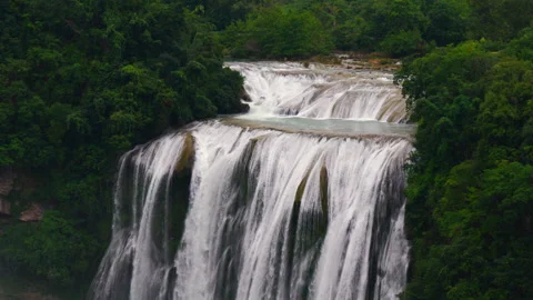 Huangguoshu Waterfall Stock Footage 341736421