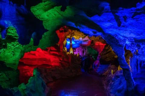 Huanglong Cave Stock Photos