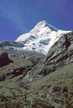 Huascaran mountain Stock Photos