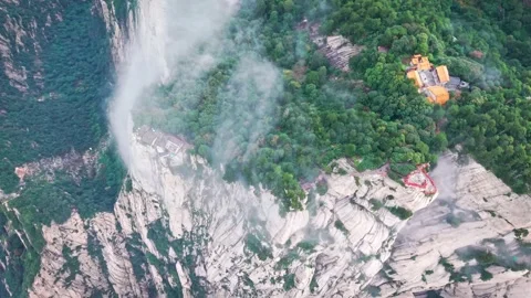 Huashan Five Peaks Panorama 4K Video stock 337054183
