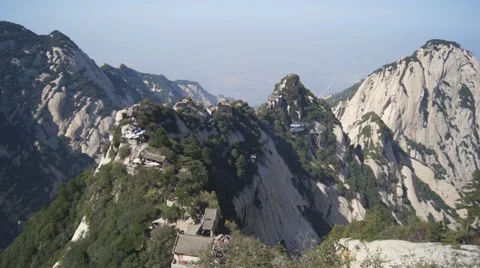 Huashan mountains landscape Stock Footage 42607148