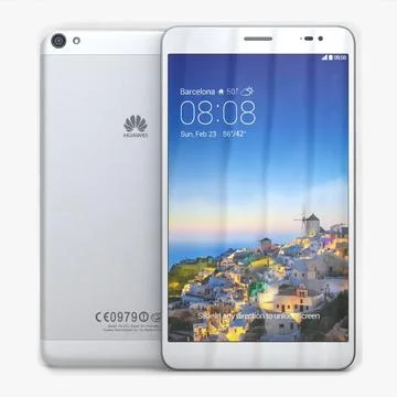 Huawei MediaPad X1 Snow White 3D Model