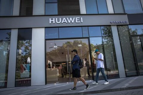 Huawei's use of Android restricted by Google, Beijing, China - 20 May 2019 Stock Photos