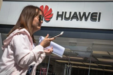 Huawei's use of Android restricted by Google, Beijing, China - 20 May 2019 Foto stock
