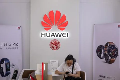 Huawei's use of Android restricted by Google, Beijing, China - 20 May 2019 Stock Photos