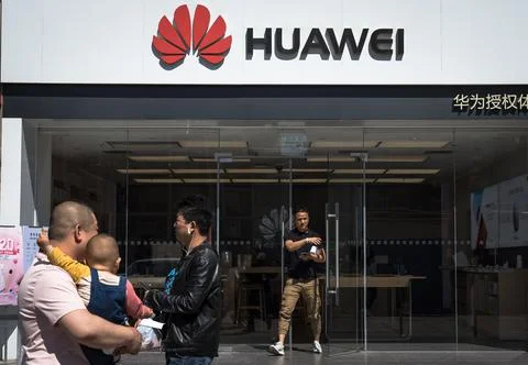 Huawei's use of Android restricted by Google, Beijing, China - 20 May 2019 Stock Photos