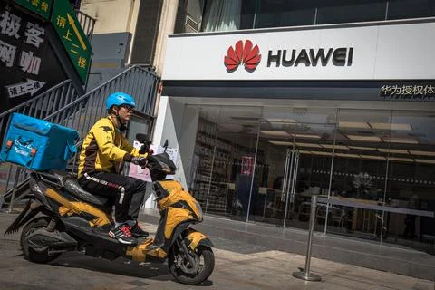 Huawei's use of Android restricted by Google, Beijing, China - 20 May 2019 Stock Photos