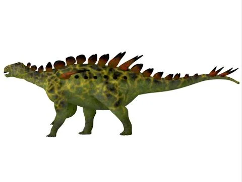 Huayangosaurus Side Profile Stock Illustration