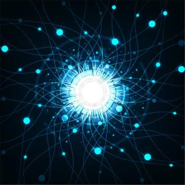 The hub of computer network. Stock Illustration