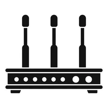 Hub modem icon simple vector. Computer wlan イラスト素材
