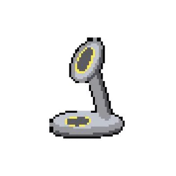 Hub multi device charging station pixel art vector illustration Stockillustratie