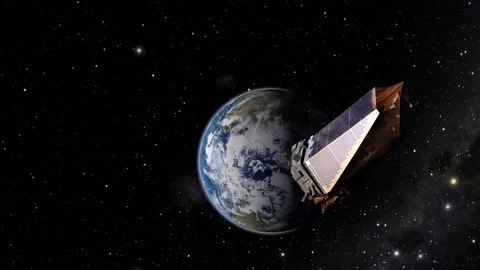 Hubble Telescope and Earth Stock Footage 70511189