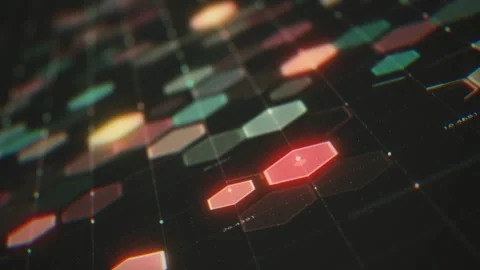 Hud 3d Data Technology Background Stock Footage 291077426