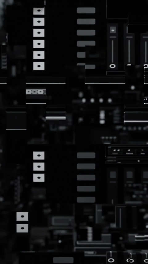 HUD 3D technological background. Zoom in animation Video stock 292118261