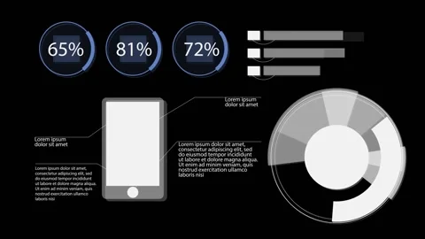 HUD abstract background Stock Footage 163585669