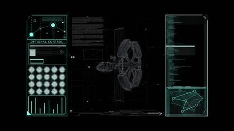 HUD abstract background Video stock 163586398