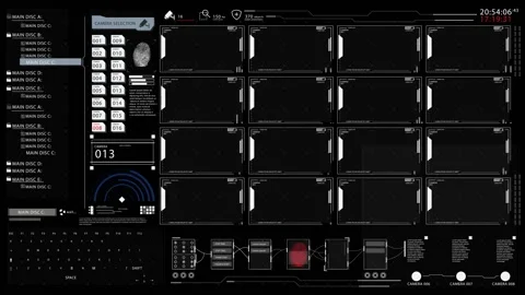 HUD abstract background Stock-Footage 163586924