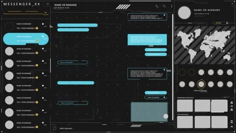 HUD abstract background Stock-Footage 163586968