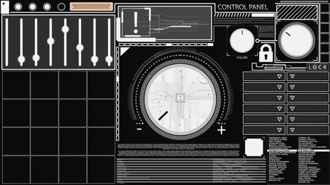 HUD abstract background Stock Footage 163586973