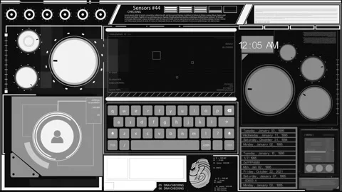 HUD abstract background Stock-Footage 163587055