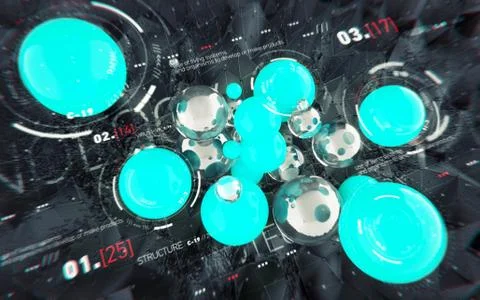 HUD abstract technology background. Stock-Illustration