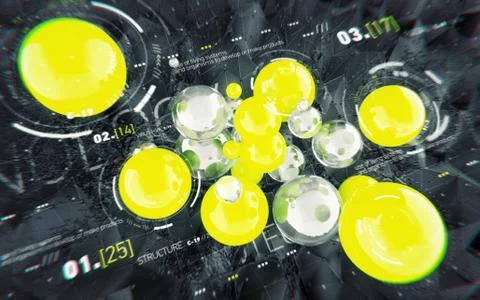 HUD abstract technology background. Stock-Illustration