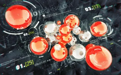 HUD abstract technology background. Stock-Illustration