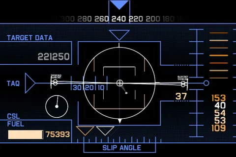 HUD Air Stock Footage 32860014