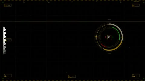 Hud animation created for web designer project set in futuristic space Stock Footage 329025115