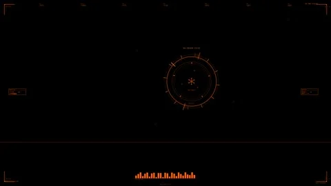 Hud animation design for web designer in sci fi space video project with Stock Footage 329023306