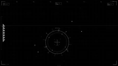 Hud animation design for web designer set in a sci fi space during a virtual Stock Footage 329023862