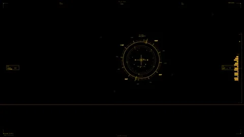 Hud animation design for web developers in a sci fi space setting for modern Stock Footage 329022673