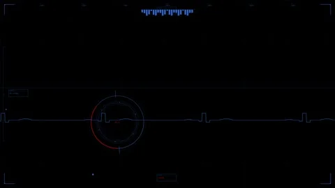 Hud animation displaying data analysis metrics in a futuristic format durin.. Stock Footage 328436248