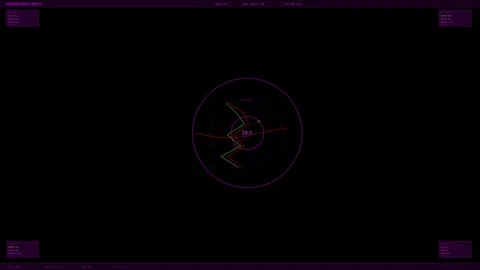 HUD animation displaying data points and graphs in a digital format during .. Stock Footage 328435582