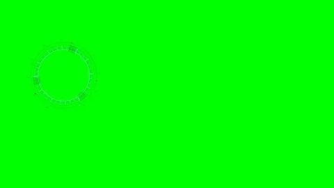 Hud animation greenscreen for war documentary and war films with sci fi Vídeo Stock 331493157