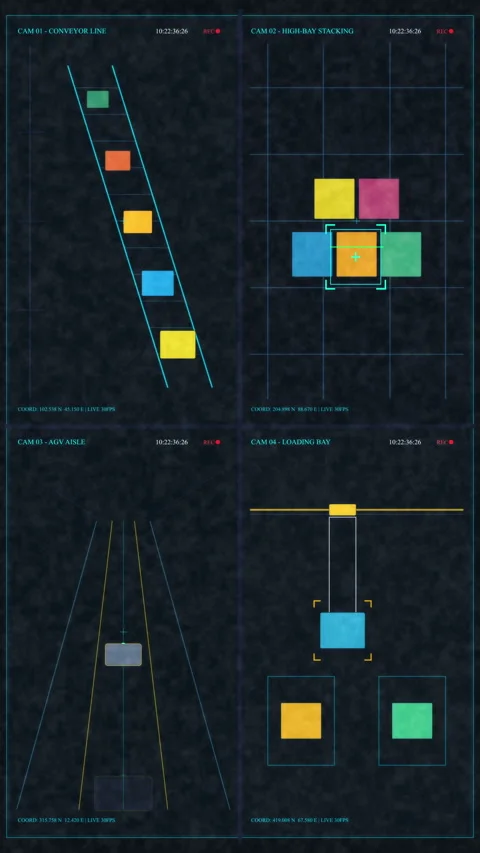 Hud animation loop featuring tech screen elements and motion graphics Stock Footage 346548874