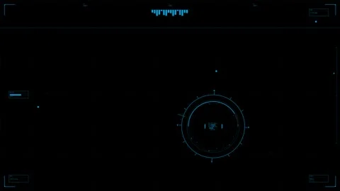 Hud animation showcasing data overview and interface elements in a dark set.. Stock Footage 328435785