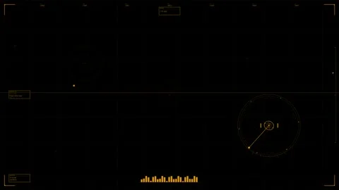 Hud animation showcasing various design elements in a user interface relate.. Stock Footage 328435153