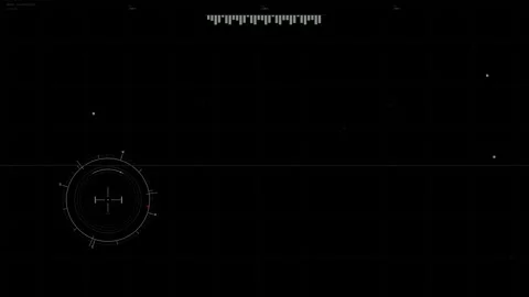 Hud animation showing data display and interface elements in a digital sett.. Stock Footage 328434813