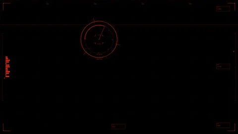 Hud animation showing user interface elements with circular gauge and progr.. Stock Footage 328434767